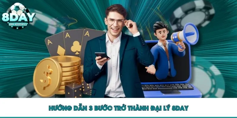 Hướng dẫn 3 bước trở thành đại lý 8DAY Hướng dẫn 3 bước trở thành đại lý 8DAY