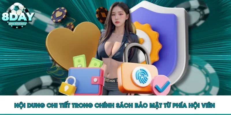 Nội dung chi tiết trong chính sách bảo mật từ phía hội viên Nội dung chi tiết trong chính sách bảo mật từ phía hội viên